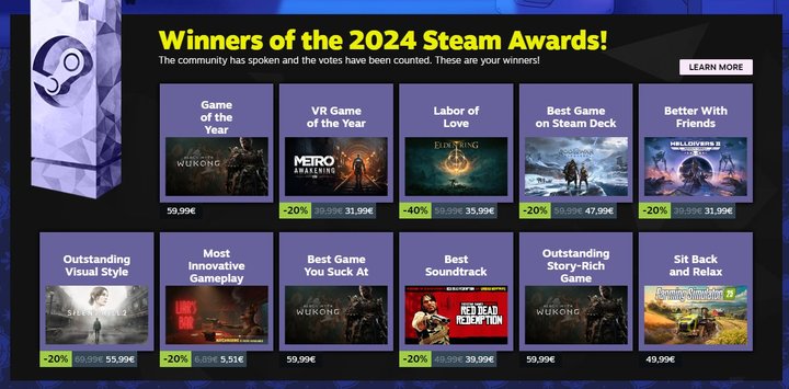 Steam Awards 2024